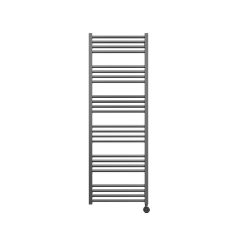 Crosswater MPRO Elektrische handdoekradiator - 140x50cm - 600 Watt - geborsteld slate gunmetal (antraciet) SW1026467