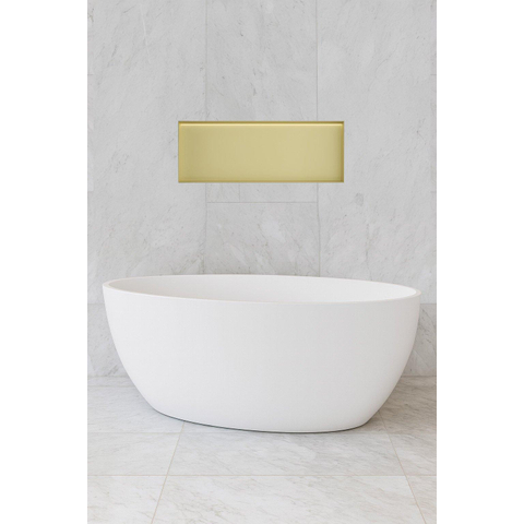 Hotbath &MORE Inbouwbox of inbouwnis - 30x80x10 - frameless + LED - PVD - geborsteld messing (goud) SW1246604