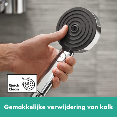 Hansgrohe Pulsify select s - handdouche 10.5cm - 3jet activation - ecosmart - hoogglans chroom SW651052