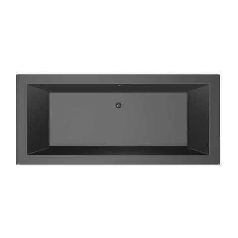 Xenz Society Baignoire duo - 180x80x53 - bonde centrale - acrylique - ebony SW103074