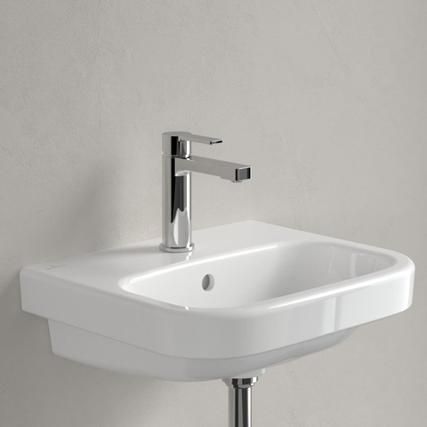Villeroy & Boch Architectura fontein - 45x38cm - met kraangat - met overloop - White Alpine (glans wit) 1025280