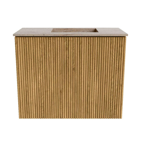 Mondiaz JOYA-DLUX 50cm toiletmeubel - kleur Oak - Wastafel FAYE positie Rechts Zonder kraangat kleur Saba. SW1424168