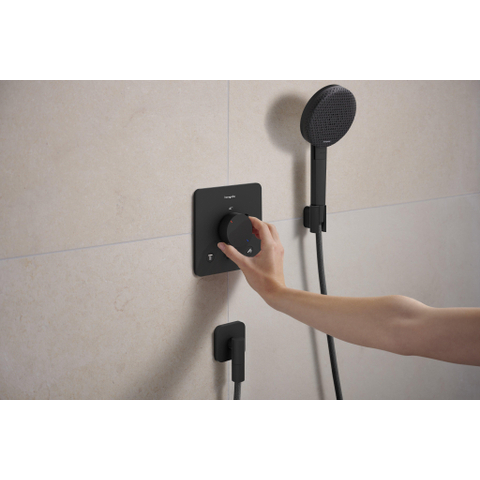 Hansgrohe Ecostat comfort q Inbouw - thermostaat - 2 functies - mat zwart SW1388380