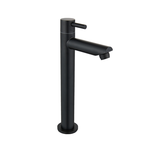 Fortifura Calvi Robinet de lavabo - 23cm - rehaussé - montage sur plan - mat noir SW1476845