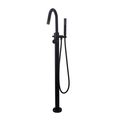 Wiesbaden Caral Mitigeur bain sur pied mat noir SW203940