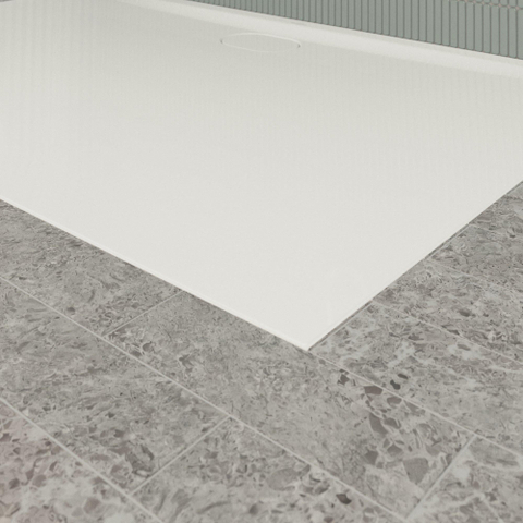 Villeroy & Boch Ecora douchebak - 150x100x3.5cm - afvoer lange zijde - white alpine (wit) SW1558959