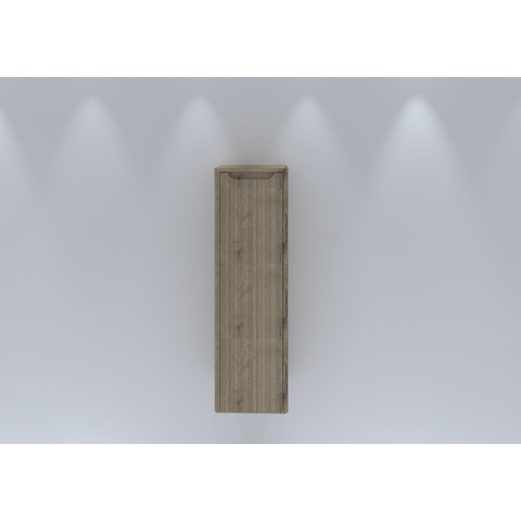 H&R badmeubelen Juice Hoge Kast - 40x35x130cm - met ronde hoeken - 3D-front - 1 deur - linksdraaiend - french oak SW875304