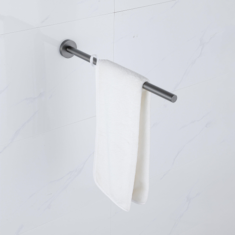 Fortifura Calvi Handdoekhouder - 40cm - vast - geborsteld gunmetal (antraciet) SW1441597