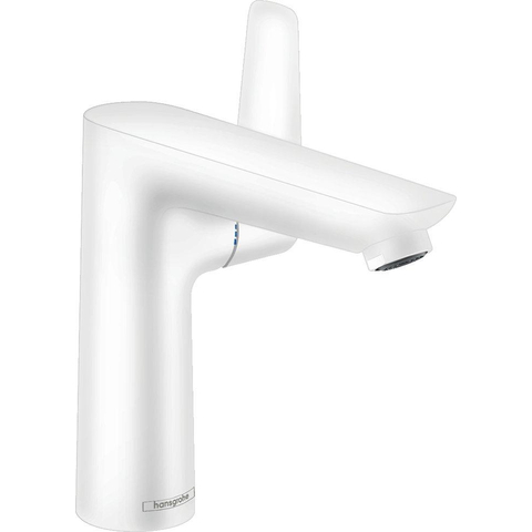 Hansgrohe Talis e 1 greeps wastafelkraan - 150 PopUp - trekwaste - mat wit SW529041