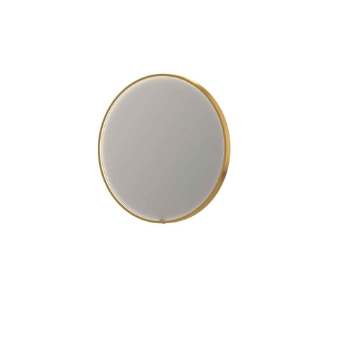 INK SP24 spiegel – Ø80 cm – indirecte LED – spiegelverwarming – Goud mat SW693129