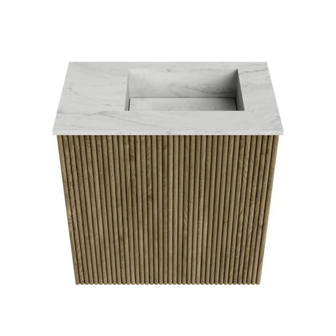 Mondiaz JOYA-DLUX Meuble de toilette 40cm - couleur Dusk - Lavabo FAYE position Droite 1 trou de robinet couleur Opalo. SW1423277