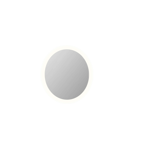 INK SP25 miroir – rond Ø 60 cm – Éclairage LED – chauffage de miroir, à intensité variable – cadre en acier SW798414