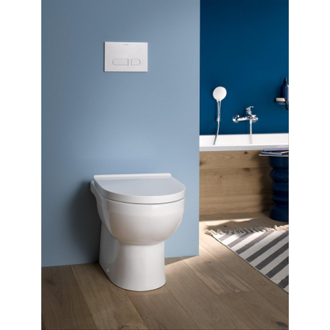 Duravit No.1 Staand closet - 48x37x40cm - diepspoel - spoelrandloos - rimless - glans wit SW723748