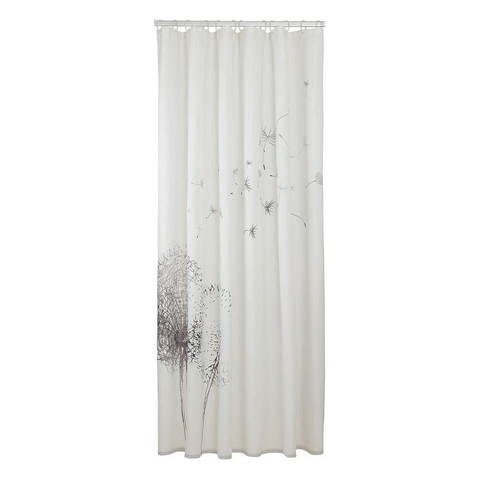 Sealskin Flow Rideau de douche 180x200 cm Polyester Noir / Blanc SW699516