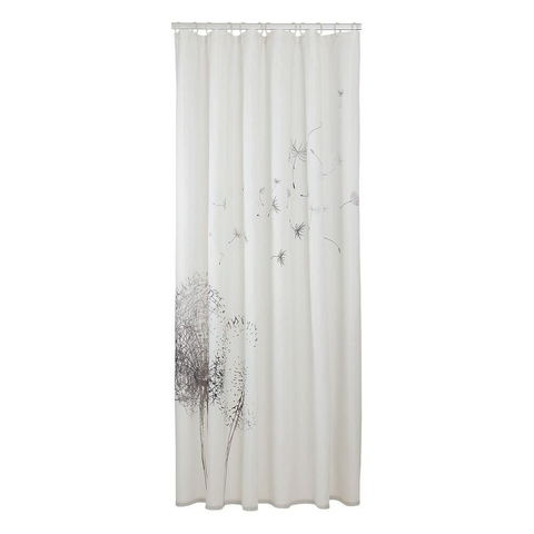 Sealskin flow rideau de douche 180x200 cm polyester noir/blanc SW699516
