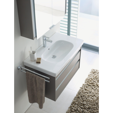 Duravit D-code 2 lids handdoekhouder - 44.5cm - hoogglans chroom GA49408
