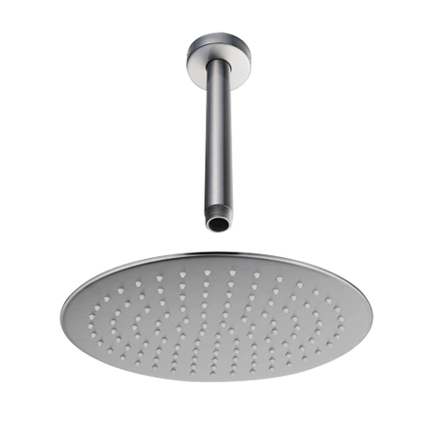 Fortifura Calvi Hoofddouche - 30cm - rond - plafondarm - 20cm - PVD - geborsteld RVS SW1212683