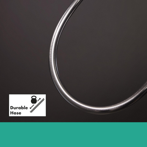 Hansgrohe Isiflex B - doucheslang - 160cm - hoogglans zwart chroom SW528894