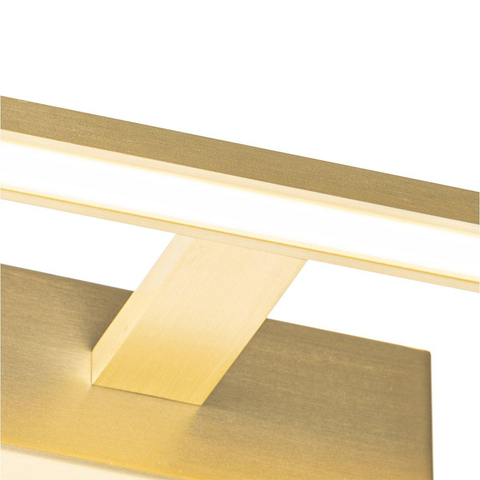 QAZQA Jerre wandlamp - 41.5x13.5x5.5cm - incl. LED - IP44 - messing (goud) OUTLETSTORE STORE35702