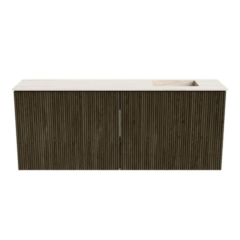 Mondiaz JOYA-DLUX 100cm toiletmeubel - kleur Shadow - Wastafel FAYE positie Rechts 1 kraangat kleur Meli. SW1424887