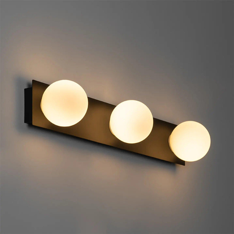 QAZQA Cederic Moderne wandlamp zwart 48 cm IP44 3 lichts SW1187222