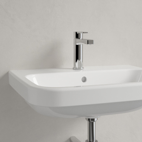 Villeroy & Boch Architectura wastafel - 60x47cm - met kraangat - met overloop - White Alpine (glans wit) 1025254