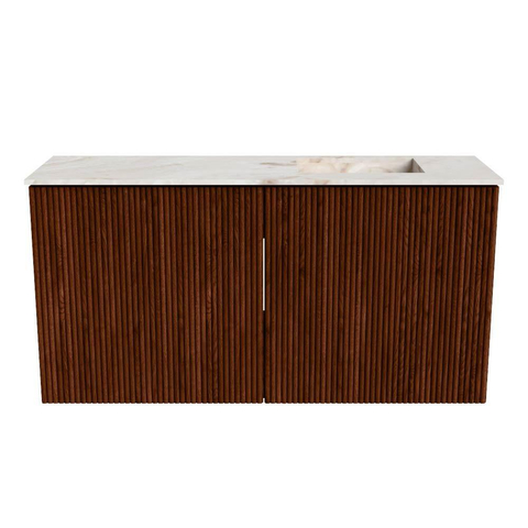 Mondiaz JOYA-DLUX Meuble de toilette 80cm - couleur Ruby - Vasque FAYE position Droite Sans trou de robinet couleur Frappe SW1423478