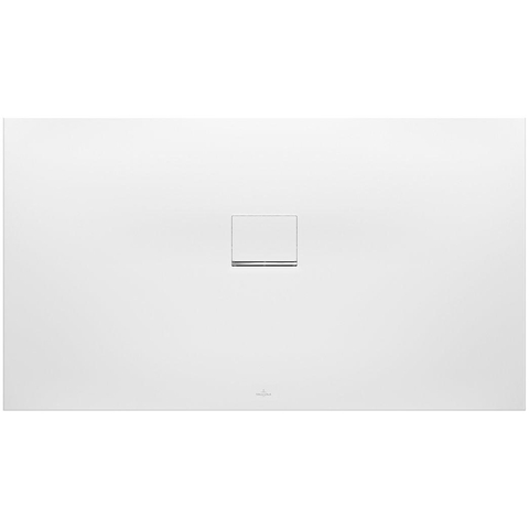 Villeroy & Boch Squaro infinity douchevloer - 100x80cm - Stone White (mat wit) SW480109