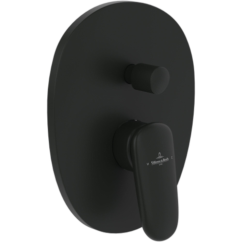 Villeroy & Boch Antao 1 greeps inbouwkraan - met omstel - mat zwart SW974311