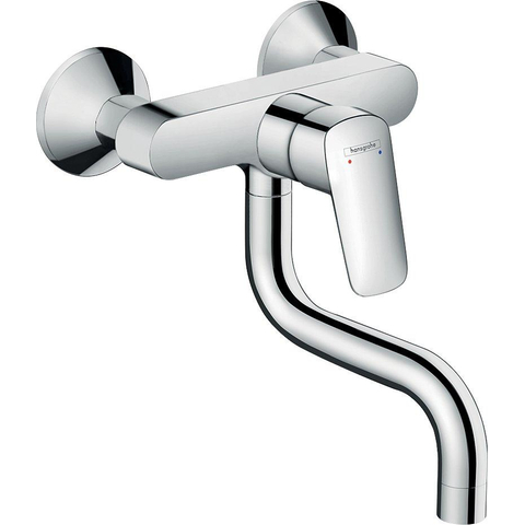 Hansgrohe Logis M31 Eengreeps keukenmengkraan - wandmontage - hoogglans chroom GA59065