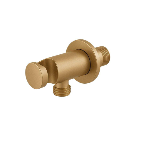 Grohe - Adema Rise regendoucheset – 25 cm hoofddouche – 38 cm gebogen wandarm – vaste douchehouder – warm sunset geborsteld SW1248540