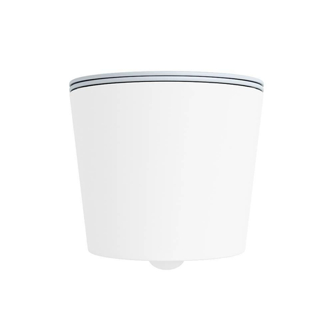 Mondiaz LAVIE WC suspendu – sans bride – 36 x 53 cm – avec abattant softclose – Talc (blanc), abattant Clay (bleu clair/gris) SW1208595