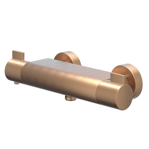 IVY Pact Mitigeur de douche thermostatique - apparent - Cooltouch - Cuivre mat brossé PVD SW1030954