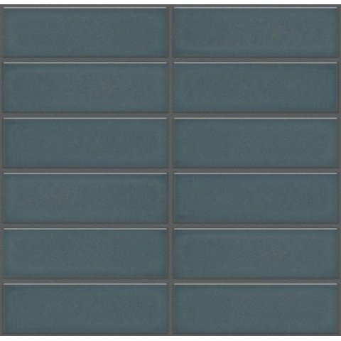 The Mosaic Factory Barcelona mosaïque - 30x30cm - 6.5mm - rectangulaire - forest green brillant (vert) SW955688