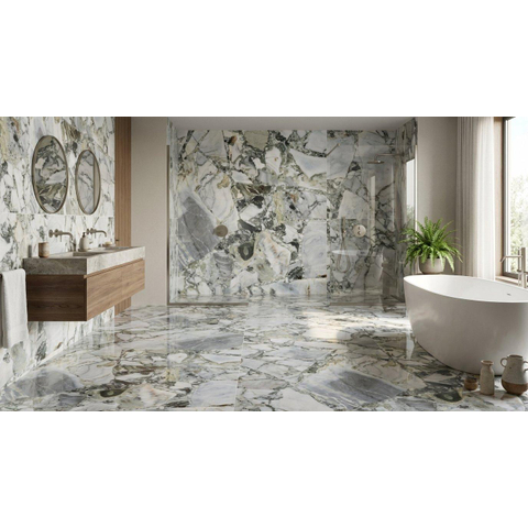 Terravito Ellora carrelage mural et de sol - 120x120cm - 9mm - rectifié - gris foncé SW1175428