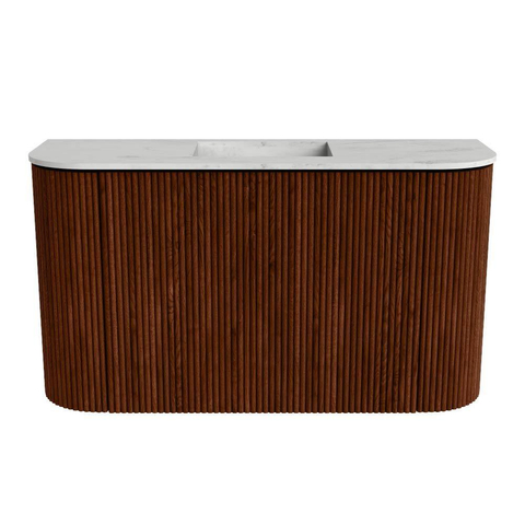 Mondiaz JOYA-DLUX Meuble de salle de bains 73.2cm - arrondis gauche et droite couleur Ruby - Vasque FAYE position Milieu Sans trou de robinet couleur Opalo SW1423762
