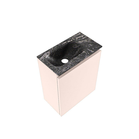 MONDIAZ TURE-DLUX Meuble de toilettes 40 cm Rosee. EDEN lavabo Lava position à gauche. Sans trou de robinet. SW1103966