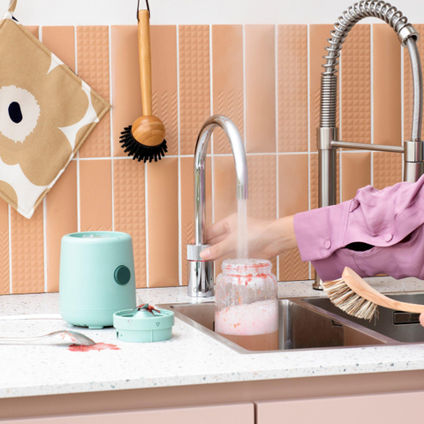 Quooker Nordic Round kokendwaterkraan - draaibare uitloop - Combi reservoir - Warm / kokend water - Chroom SW3970