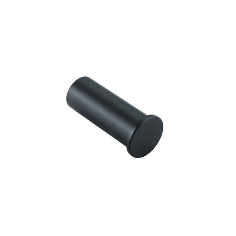 FugaFlow Eccelente Ensemble accessoires toilettes 5 pièces - porte-rouleau de papier toilette - porte-rouleau de réserve - porte-brosse WC - crochet porte-serviette - poubelle à pédale - noir mat SW1450719