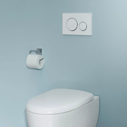 Geberit Sigma20 drukplaat - dualflush - glans wit SW53743