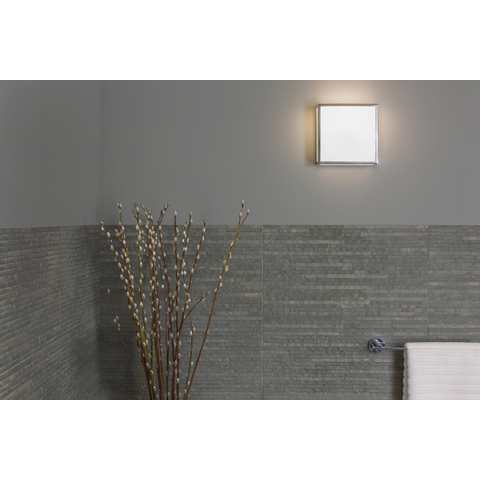 Astro Mashiko 200 Plafondlamp 20x20x7.85cm IP44 fitting E27 chroom SW75616