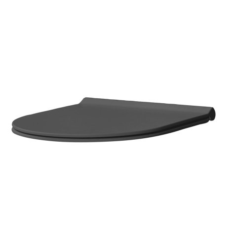 Xenz Gio abattant WC - forme D - softclose - déclipsable - ebony mat (noir) SW379501
