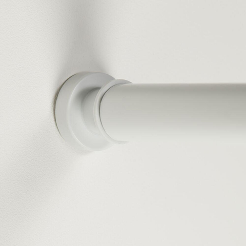 Sealskin Seallux Barre de douche d'angle à coincer 28mm ajustable de 125cm à 220cm Blanc CO276661210