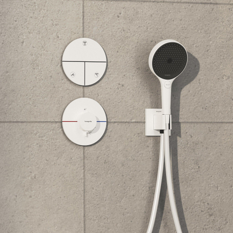 Hansgrohe Showerselect Comfort S Thermostat encastré mat blanc SW918105