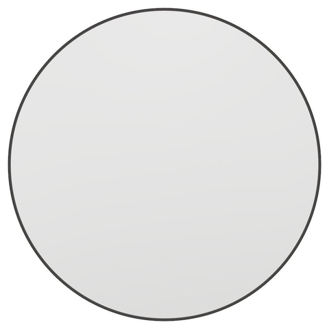 Haceka Deco miroir – rond Ø 80 cm – cadre étroit – Noir mat SW1102381
