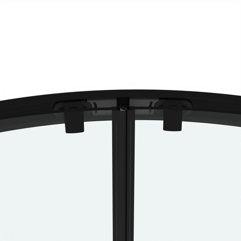 Marenza Casus Douchecabine - 90x90x200cm - kwartrond - helder glas - profiel - mat zwart SW773914