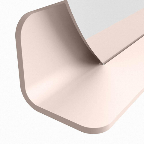Mondiaz SPOT miroir – Ø 90 cm – avec tablette – Rosee (rose) SW1235594