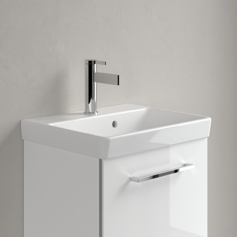 Villeroy & Boch Avento fontein - 45x37cm - 1 kraangat - met overloop - White Alpine (glans wit) SW59855