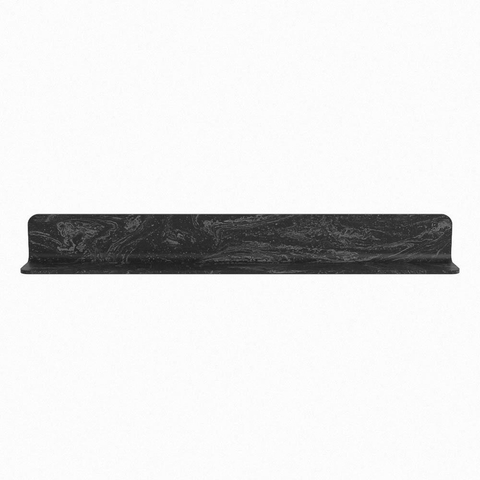 Mondiaz SPOT spiegel – Ø100 cm – met planchet – Lava (zwart marmer) SW1235648