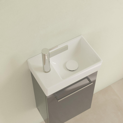 Villeroy & Boch Avento lave-mains 1 trou de robinet à gauche sans trop-plein 36x22cm - ceramic+ blanc SW445851